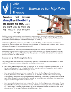 Exercises for Hip Pain