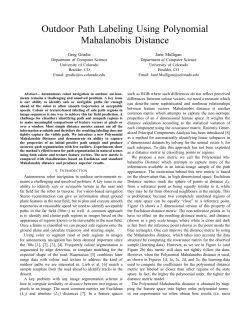 Polynomial Mahalanobis - Robotics: Science and Systems
