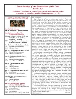 Easter Sunday of the Resurrection of the Lord