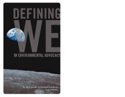 Defining "We" in Environmental Advocacy