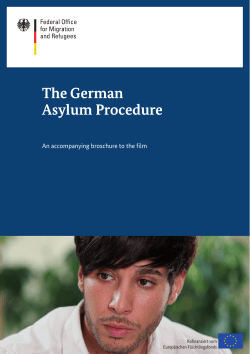 The German Asylum Procedure
