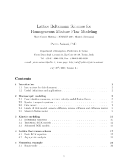 Lattice Boltzmann Schemes for Homogeneous Mixture Flow Modeling