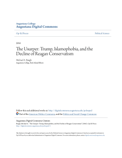 Trump, Islamophobia, and the Decline of Reagan Conservatism