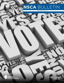 NSCA Bulletin | 38.05