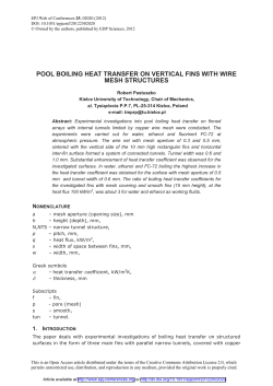 Pool boiling heat transfer on vertical fins with wire mesh structures