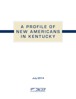 a profile of new americans in kentucky
