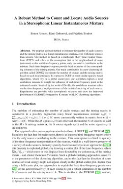 LNCS 3889 - A Robust Method to Count and Locate Audio Sources