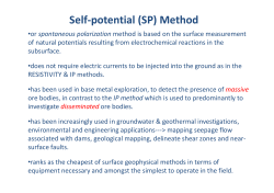 Self-potential (SP) Method