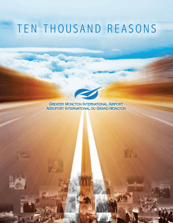 TEN THOUSAND REASONS - Greater Moncton International Airport