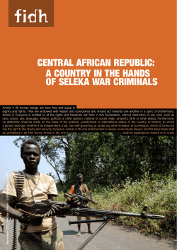 Central African Republic: A country in the hands of