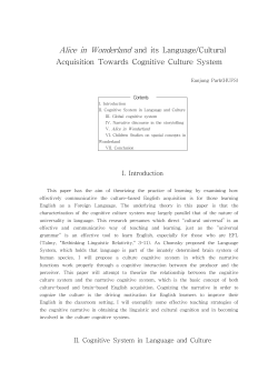 2.Alice in Wonderland and its Language.Cultural