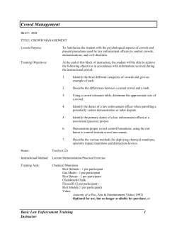 Crowd Management - Professional Protection Inc.