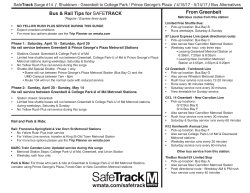Detailed bus information