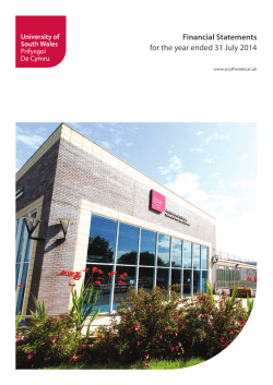 Financial Statements for the year ended 31 July 2014