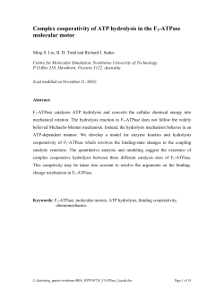 Complex cooperativity of ATP hydrolysis in the