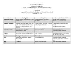 Kindergarten Reading - Summit Public Schools