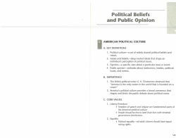 Political Beliefs and Public Opinion