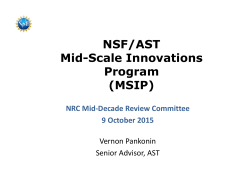 MSIP - National Academy of Sciences