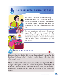 Let us maintain a healthy body 8 - e