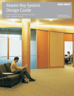 Master Key System Design Guide