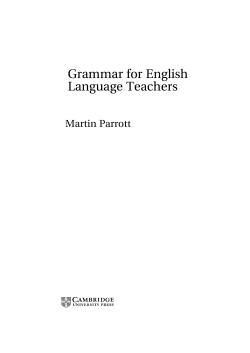 Grammar for English Language Teachers - Assets
