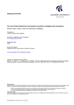 Role of task interference - VBN