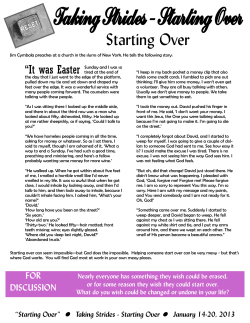 Starting Over - Forcey Bible Church