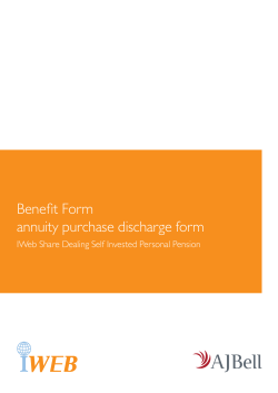 Annuity Purchase Discharge Form