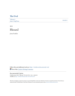 Blizzard - ScholarWorks @ UMT