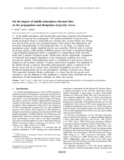 On the impact of middle-atmosphere thermal tides on the