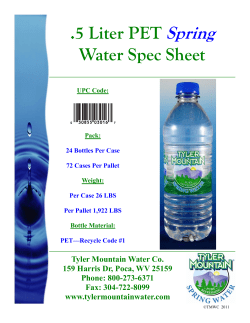 Half Liter Spring Spec Sheet 2011 POCA