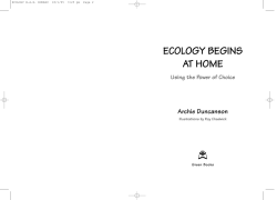 Ecology Begins at Home - Ashton Hayes Going Carbon Neutral