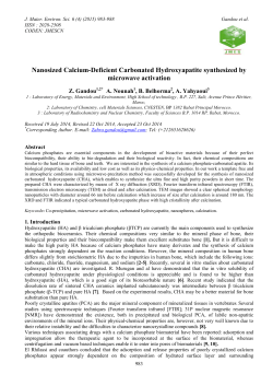 Nanosized Calcium-Deficient Carbonated Hydroxyapatite