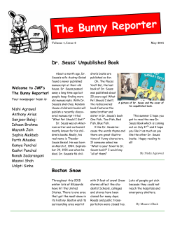 The Bunny Reporter - Edison Township Public Schools