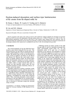 Exciton-induced desorption and surface