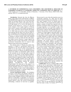 a synthesis of experimental data describing the geochemical