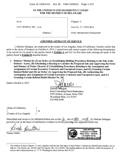 Case 15-12054-KG Doc 36 Filed 10/06/15 Page 1 of 8