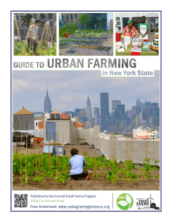 Guide to Urban Farming in New York State