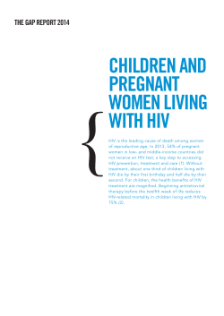 cHildREn And PREGnAnT wOmEn liVinG wiTH HiV