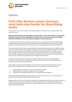 Fed`s hike decision means investors must look even