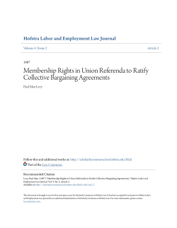 Membership Rights in Union Referenda to Ratify Collective