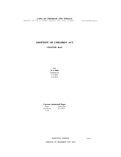 ADOPTION OF CHILDREN ACT