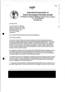 International Association of Jewish Genealogical Societies (IAJGS)