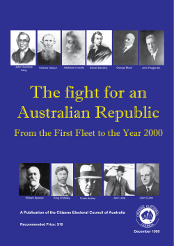 The fight for an Australian Republic