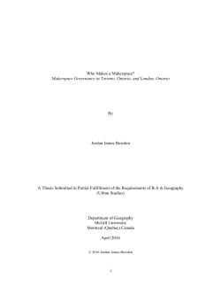 i Who Makes a Makerspace?