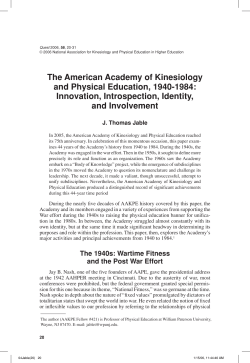 Innovation, Introspection, Identity, and Involvement