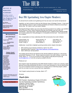 March 2016 Newsletter