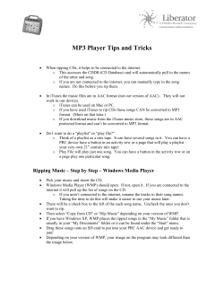 MP3 Player Tips and Tricks - Liberator Support Website