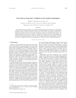 Wave-Driven Zonal Flow Vacillation in the Southern