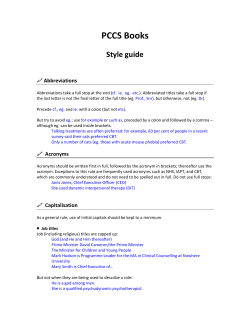 Style Guide - PCCS Books